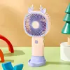 Ventilador Pequeno Portátil Transfronteiriço Mini Ventilador Portátil com Carregamento USB Suporte para Celular Presente para Estudante Atacado