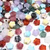 Contas acrílicas bicolores de flor de ameixa com flores coloridas em degradê, contas soltas com furo grande para correntes de celular DIY, pulseiras e acessórios
