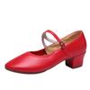 Sapatos Transfronteiriços 2023 Primavera e Verão Novos Sapatos de Dança Quadrada Sapatos de Dança Femininos Dança Moderna Dança Social de Performance Sapatos para Mulheres
