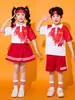 Fantasias de Cheerleading para Crianças, Fantasias de Coro para Alunos do Ensino Fundamental, Fantasias para Jogos Esportivos da Tendência Nacional, Uniformes de Classe para o Jardim de Infância
