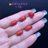 Mineral Original Cinabrio Rojo Arena Zodiaco Caballo Trébol de Cuatro Hojas Recipiente del Tesoro Título de la Lista Dorada Pase lo que Pase Accesorio Pulsera Hecha a Mano
