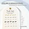 Versión Mini Mariposa de Aleación Japonesa y Coreana Accesorios Metálicos para Arte de Uñas Textura Simple Corbata de Moño Accesorios para Uñas DIY