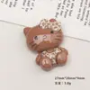 Acessórios de Resina Desenho Animado DIY Saia Estampada de Leopardo Gato Sentado Grampo de Cabelo Cola de Creme Capa de Celular Fivela de Sapato Pingente de Chaveiro