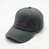 Chapéu Feminino Vintage Lavado Boné de Baseball Primavera e Verão Bordado com Letras Estilo Coreano Estudante Top Macio Moda Chapéus de Casal Chapéu Masculino