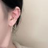 Pendientes Geométricos con Borlas Europeos y Americanos Transfronterizos Más Vendidos, Clips para Cartílago de Oreja de Doble Línea Geniales, Diseño de Nicho, Pendientes de Estilo Lujo Ligero
