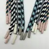 Cuerdas tejidas de colores para colgantes, cordones recubiertos de goma para pantalones casuales, sudaderas con capucha y sudaderas, cordones recubiertos de poliéster para accesorios de ropa