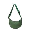 2025 Nuevo Bolso de Hombro Bolso Estilo Japonés Primavera Bolso Cruzado para Mujer Color Sólido Bolso de Axila Bolso Media Luna Bolso Dumpling de Moda