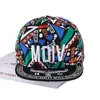 Gorra de Hip-Hop de Ala Plana de Estilo Europeo y Americano de Moda para Niños con Diseño de Graffiti Personalizado, Sombrero de Sol Transpirable para Bebés, Primavera y Verano, Exportación