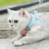 Arnés para pecho y espalda de mascota, estilo chaleco para perro pequeño, correa para perro, cuerda para pasear, accesorios para gatos, transpirable, reflectante.