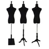 Suporte de manequim de meio corpo Base de manequim de corpo inteiro Chassi Manequim de drapeamento Base de roda universal Bandeja