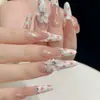 Papel de Calcomanía para Uñas con Diseño Floral Pequeño Francés DIY Pintura al Óleo Retro Calcomanía para Uñas Fresca Pastoral con Flores Pequeñas Set de Herramientas