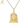 Hip Hop Cruzamento Europeu e Americano Cobre Incrustado Pedra Zircônia Estátua Pingente Acessórios Roupa Estilo de Rua Colar Masculino Joias Personalização