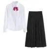 Estilo colegial japonês jk uniforme saia plissada preta em A terno uniforme esportivo para coro escolar uniforme de classe