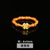 Jingdong Joias Anel de Cristal Natural Estilo Nicho High-End Anel Elástico de Bola Redonda para Mulheres Anel Pequeno da Moda