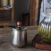 Pequeño Recipiente Universal Pequeño para Té Mini Recipiente Portátil para Té Recipiente para Té Mini Sellado Metálico Caja de Lata Portátil