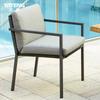 Mesas y sillas de exterior amplias, sillas de ratán para balcón, modernas, para exteriores, jardín, terraza, mesa de comedor, silla de ocio para patio.
