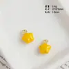 Pingente de Coração Fofo, Estrela de Cinco Pontas, Miolo de Maçã, Tulipa para Pulseira, Colar, Brincos Feitos à Mão com Contas, Pequenos Acessórios