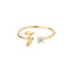 Anillo de Letra Aliexpress 26 Letras Az Oro Chapado en Oro de 18K Anillo Neutro Anillo de Dedo Creativo Joyería al por Mayor