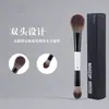 Pincel Duplo para Base Preto e Branco Pincel para Pó Pincel para Blush Pincel para Iluminador Ferramentas de Maquiagem de Beleza Transfronteiriça Pincel para Contorno Pincéis de Maquiagem Cangzhou