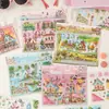 Pegatinas Zabc Serie Costa Sur Suave Escena de Paisajismo Manual Material DIY Pegatinas Decorativas 3 Piezas en 4 Estilos para Elegir