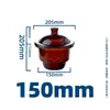 Aparelho de Secagem Laboratório-Tamanho Aspirador Placa Cerâmica Marrom Transparente Pote à Prova de Umidade Instrumento Químico Industrial Recipiente de Vidro para Secagem