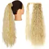 Peluca de Cola de Caballo Sintética Personalizada para Amazon, Estilo Europeo y Americano Fibra Sintética Cabello Largo Naturalmente Rizado Cola de Caballo Sintética
