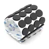 Fabricante de Almohadillas de Silicona Redondas Irregulares con Rejilla Adhesiva Negra Anti-Colisión Amortiguadoras Resistentes al Desgaste para Muebles, Patas de Goma Autoadhesivas
