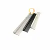 Aleación de aluminio ranura en forma de U de lados desiguales Ranura para colgar tarjetas de fotos de letreros Borde de tablero de madera Tira decorativa de perfil Acabado de borde de azulejo