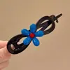 Grampo de Cabelo com Toque de Luxo, Presilha Azul Torcida, Acessório de Cabelo para Mulheres, Adorno para a Parte de Trás da Cabeça, Ferramenta de Penteado para Venda no Atacado