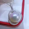 Accesorios para Joyería DIY Engaste Vacío Plata de Ley S925 Encanto Eterno Cierre Universal Ocultador Colgante de Perla Genuina de Agua Dulce Collar