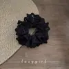 Anillo para el Pelo de Intestino Grueso de Encaje para Mujer Sentido de Alta Gama Celebridad de Internet Temperamento Bola Cuerda para el Pelo Atar Cola de Caballo Baja Banda de Goma Atar el Pelo