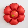 Accesorios para el Ambiente del Día Nacional: Bandera Roja de Cinco Estrellas de Mano, Globo en Forma de Corazón con Palo, Accesorios para Fotos, Decoraciones
