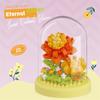 Senbao 611050 Caja de Música de Té de Flores Juguete de Ensamblaje Infantil Compatible con Bloques de Construcción de Juguete de Alta Calidad Regalo de Flores Venta al por Mayor