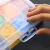 Caja de Pintura Gouache 36 Compartimentos Pequeño Mini Gran Capacidad Portátil Pintura al Óleo Acrílico 48 Compartimentos Paleta de Acuarela Compartimentos Pequeños