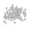 Cuentas Espaciadoras de Hierro de 2-10 mm Cuentas para Manualidades Pulsera Collar Agujero Pasante Cuentas Sueltas Cuentas Redondas Accesorios de Joyería Hechos a Mano para DIY Materiales