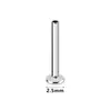 Ventas directas de fábrica de varilla base roscada interna pulida/tapón de aleación de titanio F136, varilla de fondo plano de titanio G23, varilla para piercing de labio, accesorios para pendientes