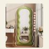 Onda, espelho de chão de corpo inteiro, design de estilo francês, quarto móvel, em forma de espelho de comprimento total, Internet-famosa loja de roupas espelho de encaixe