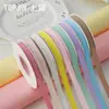 Shangjin Cinta de Color Sólido Mate de 1.0 cm Cinta de Algodón Cinta de Poliéster Cinta para Ramo de Flores Caja de Regalo Cinta para Atar Cinta de Satén Floral DIY