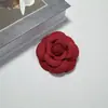 Broche de Flor Camelia Grande Nuevo Retro Personalizado de 10 cm Broche de Ramillete Floral Decorativo de Alta Gama