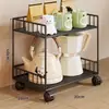 Prateleira de Armazenamento para Mesa, Aparador de Sala de Estar, Organizador de Xícaras de Café, Caneca de Grande Capacidade, Saquinhos de Chá, Lanche, Prateleira de Armazenamento Multicamadas