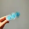 Grampo de Cabelo Colorido Rosa Retrô de Verão 2025 Botão de Flor de Temperamento Grampo de Primavera Acessórios de Cabelo de Temperamento Elegante para Mulheres