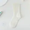 Meias 100% Algodão Femininas para Primavera e Outono, Meias Sem Costura, Meias de Algodão Puro para Verão Estilo Slouch, Meias Zhuji, Meias para Gestantes, Meias de Cano Médio Atacado