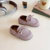 Sapatos de Couro Infantis 2025 Primavera/Verão Novo Estilo Princesa Meninas Velcro Solado Macio Elegante Sapatilhas de Bebê