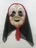 Nueva máscara de bruja para festival de fantasmas de Halloween, feliz aniversario, nariz puntiaguda, máscara de pullover de tela de la Anciana Meng Po