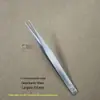 Aço inoxidável cotovelo pontiagudo preto anti-estático pinça atacado nail art manual conta de mão reparação especial clip set