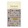Nuevas pegatinas para uñas Redanco 5D con relieve de Año Nuevo, diseño de gato de la suerte, pegatinas estéreo para uñas Z-2742
