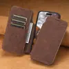 Adequado para Capa de Celular Iphone18Promax, Capa Flip, Porta-Cartão, Suporte de Carregamento Sem Fio Magnético Magsafe Capa de Couro