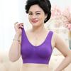 Sujetador de algodón para madre de mediana edad y anciana, chaleco, ropa interior femenina de talla grande inalámbrica para mujeres de mediana edad, sujetador femenino