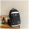 Mochila Nueva de Color Sólido Estilo Coreano para Mujer Estilo Campus Estudiante de Secundaria y Preparatoria Bolso Escolar Mochila Simple de Gran Capacidad para Mujer Lote
