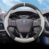 Adecuado para cubierta de volante Ford Focus, gamuza ultradelgada, modelos 12 y 15, cubierta de mango clásica para Focus, uso en todas las estaciones